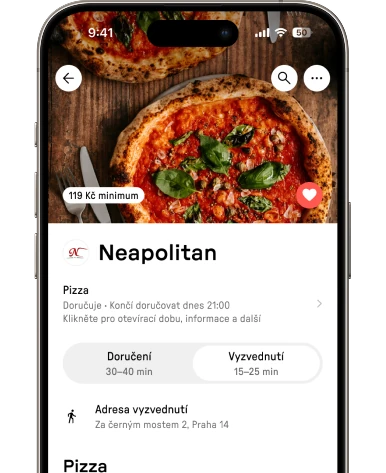 Náhled do mobilní aplikace Reservo Eats